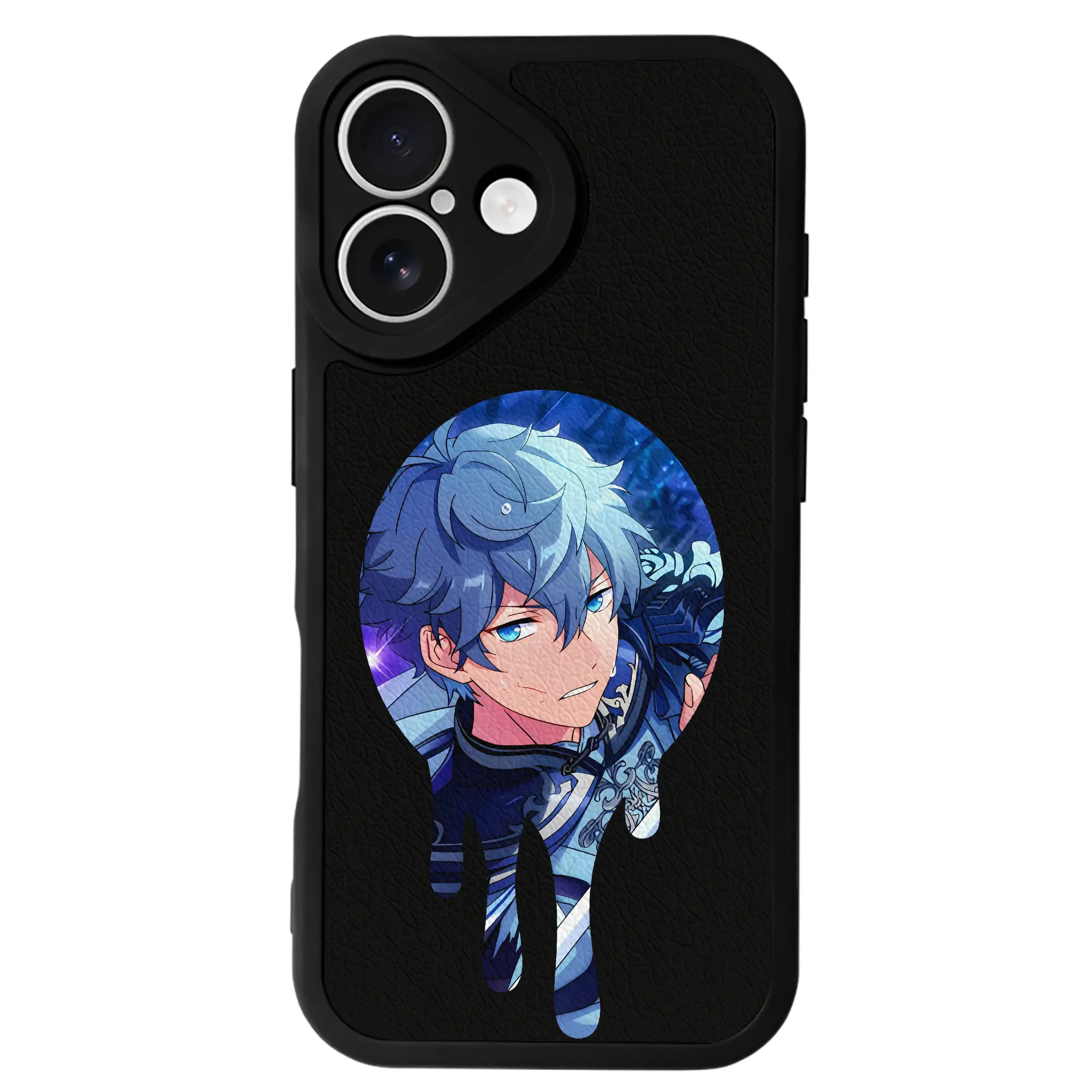 あんさん ぶる グッズ Knights 瀬名泉 - IPhone 16シリーズ対応 ・ シリコンスマホケース ・ レザー調 ・ 高精度フィット ・ 耐衝撃 ・ ワイヤレス充電対応 ・ 精密カット